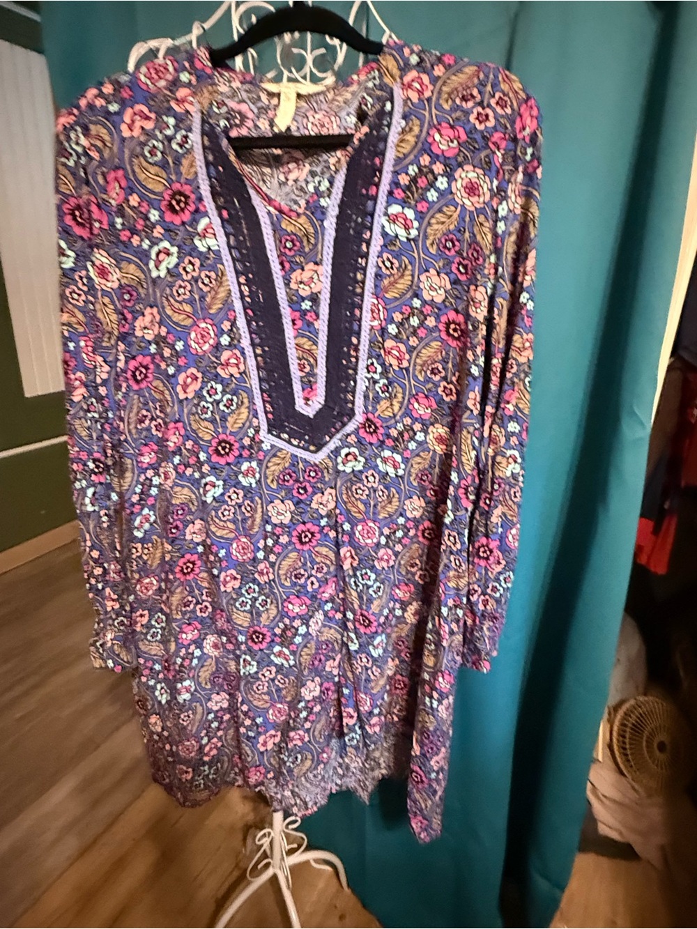 Matilda Jane Purple Floral Paisley Midi Dress